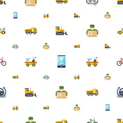 vehicle icons pattern seamless