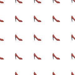 woman shoes icon pattern seamless isolated on white background