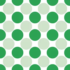 Fotobehang Green colored dots background seamless pattern print design © Doeke