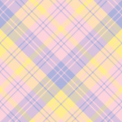 Seamless pattern in fantasy pink, yellow and violet colors for plaid, fabric, textile, clothes, tablecloth and other things. Vector image. 2