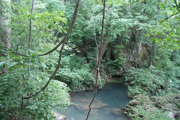 Eravan waterfall in Thailand, Suoutheast Asia