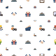team icons pattern seamless. Included editable flat leader, staff, tactics, partnership, gamer, employee, Team building, great solution, game clan icons. team icons for web and mobile.