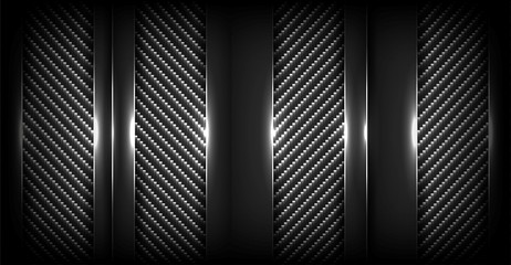 abstract dark carbon background with overlap layer