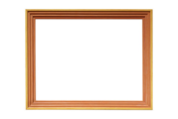 Color picture frame isolated on white background with clipping path.