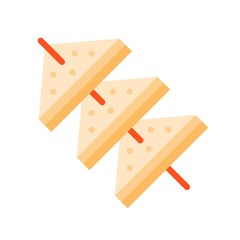 Sandwich vector, fast food related flat design icon