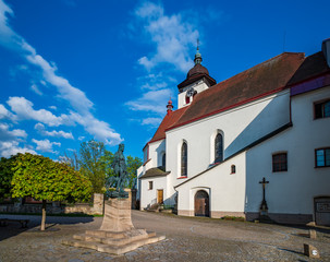 Fototapeta na wymiar Holy Trinity Church in Nove Mesto nad Metuji, Czech Republic