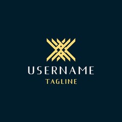 letter x logo design inspiration . triple x luxury logo design template . abstract luxury balance logo design 