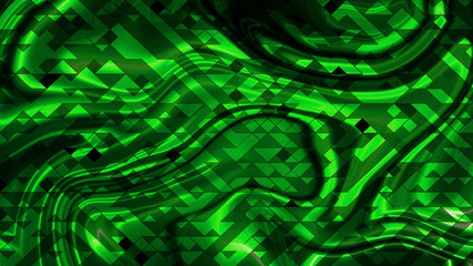 green and black tirangle background and texture.