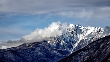 winter holidays in a ski resort