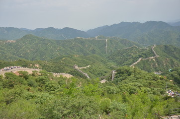 Fototapeta na wymiar landscape view of Great wall, Beijing, China
