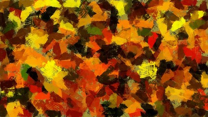 Abstract modern stylish textural painting. Random chaotic brushstrokes of painting. Abstraction.