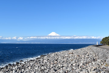 伊豆の戸田から見る富士山