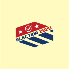 2020 United States of America presidential election logo.  Election Day Logo 2020 Vector Stock . Us Election Day 