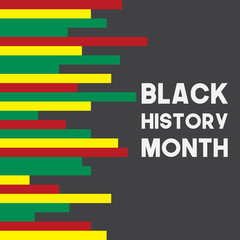 Black History Month Celebration Vector Template Design Illustration