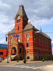 Obraz premium North America, Canada, Province of New Brunswick, Fredericton, City Hall