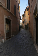 alley in Rome historic center