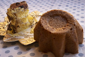 Pandoro stuffed with mascarpone cream