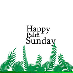 Happy Palm Sunday Celebration Vector Template Design Illustration