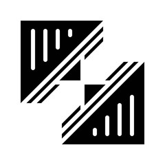 Sandwich vector, fast food related solid design icon