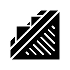 Sandwich vector, fast food related solid design icon