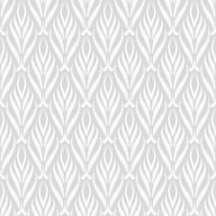 Seamless pattern. Gray and white colors. A simple picture in retro style. Suitable for book cover, poster, logo, invitation. Vector image