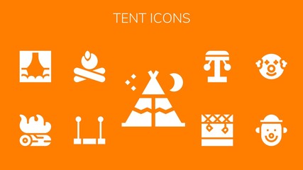 tent icon set