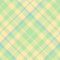 Seamless pattern in fantasy yellow, green and blue colors for plaid, fabric, textile, clothes, tablecloth and other things. Vector image. 2
