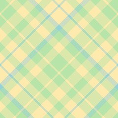 Seamless pattern in fantasy yellow, green and blue colors for plaid, fabric, textile, clothes, tablecloth and other things. Vector image. 2