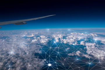 Network & cloud concept in the sky