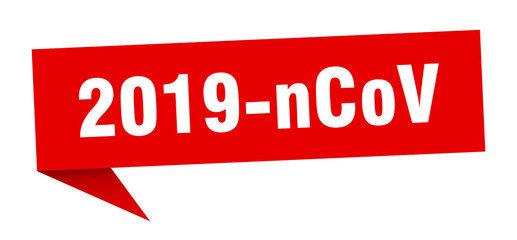 2019-ncov speech bubble. 2019-ncov ribbon sign. 2019-ncov banner