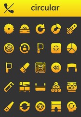 circular icon set
