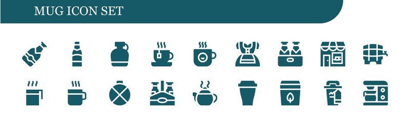 mug icon set