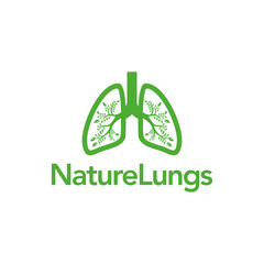 Nature Lungs Logo Concept. Health and medical vector.