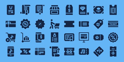 coupon icon set