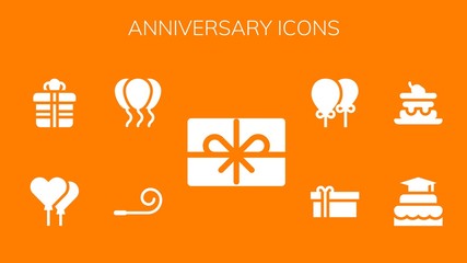 anniversary icon set