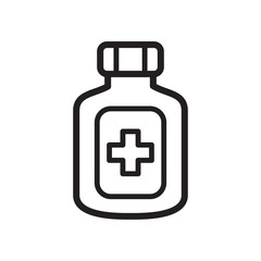 MEDICINE BOTTLE icon collection, trendy style