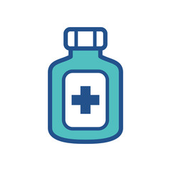 MEDICINE BOTTLE icon collection, trendy style