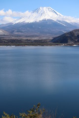 本栖湖からの富士山