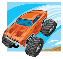 Monster truck jump © SlipFloat
