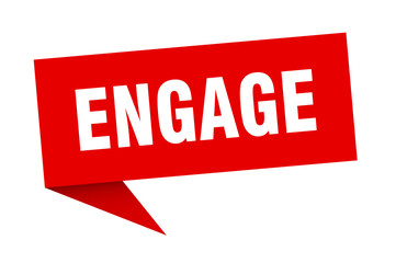 engage speech bubble. engage ribbon sign. engage banner
