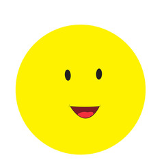 Smile Emoticon Yellow Logo Vector Template Design Illustration