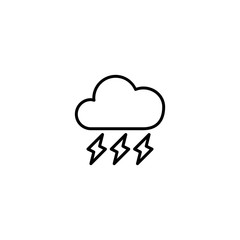 storm, thunder icon vector illustration