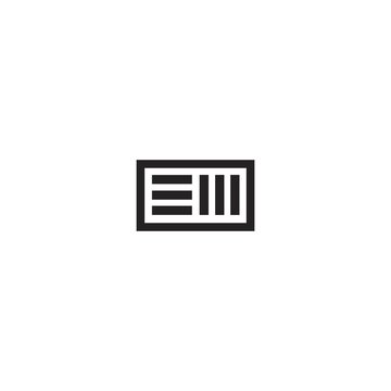EM E M Letter Logo Design