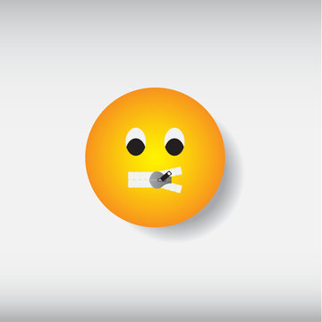 Smile Emoticon Logo Vector Template Design Illustration
