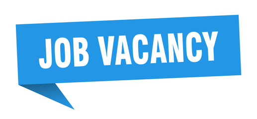 job vacancy speech bubble. job vacancy ribbon sign. job vacancy banner