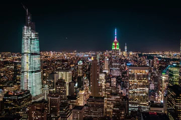 Fotobehang Luces nocturnas. New York. © Miguel Rego