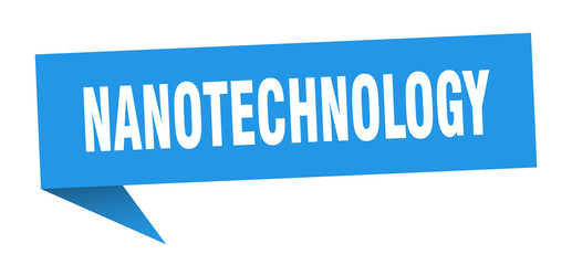 nanotechnology speech bubble. nanotechnology ribbon sign. nanotechnology banner