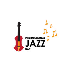 International Jazz Day Celebration Vector Template Design Illustration