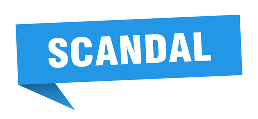 scandal speech bubble. scandal ribbon sign. scandal banner