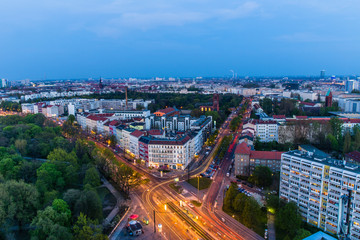 Plakat berlin skyline at night